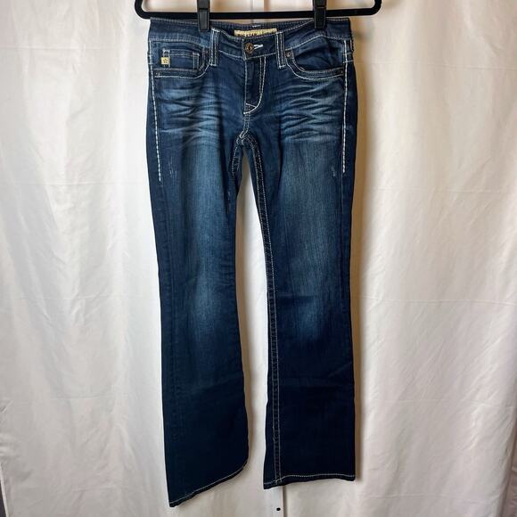 Big Star Denim - Big Star Jeans Women Size 27 L Casey K Low Rise Fit Western Pants Bootcut Rodeo